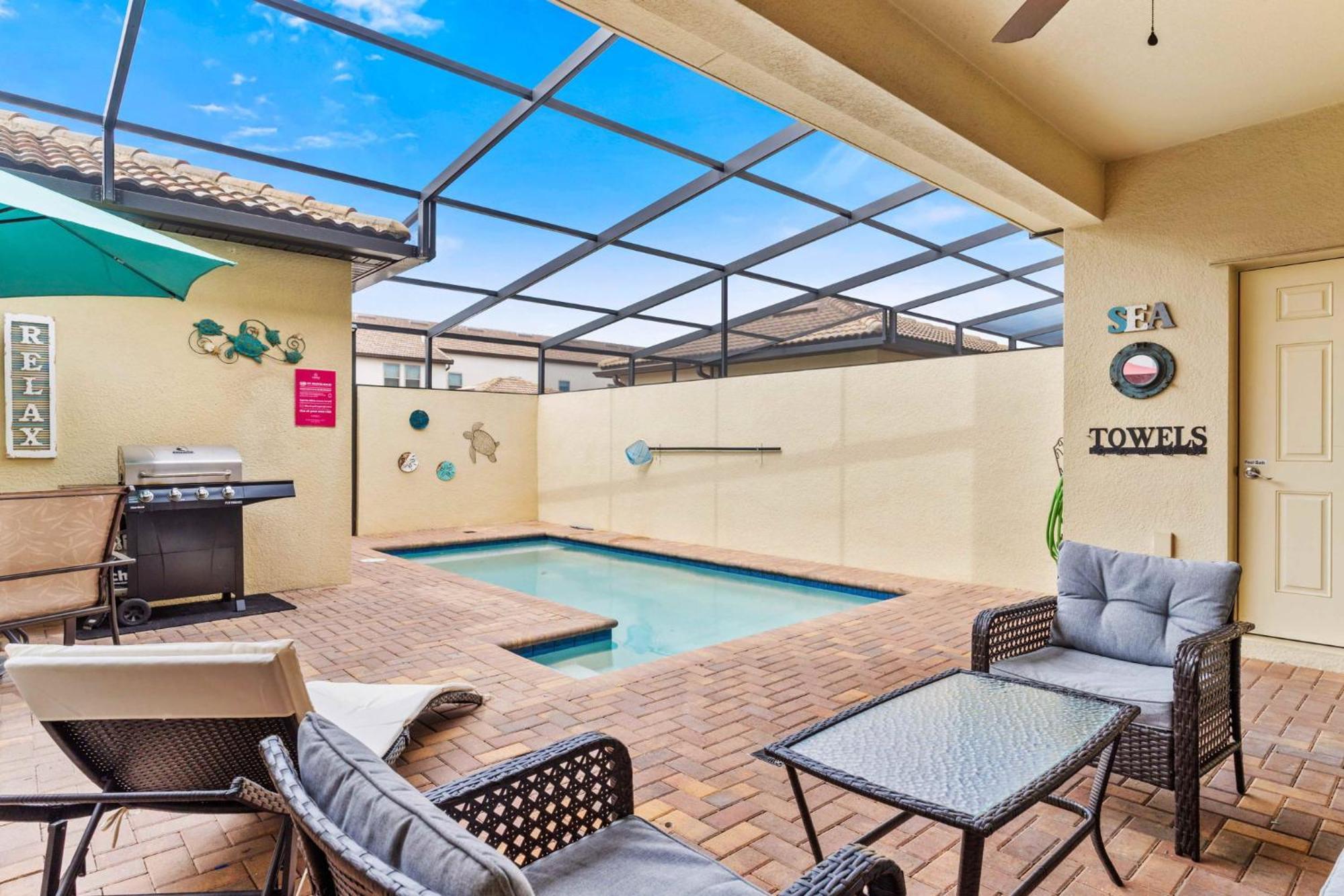 Townhome With Private Pool, Bbq & Free Waterpark Kissimmee Esterno foto