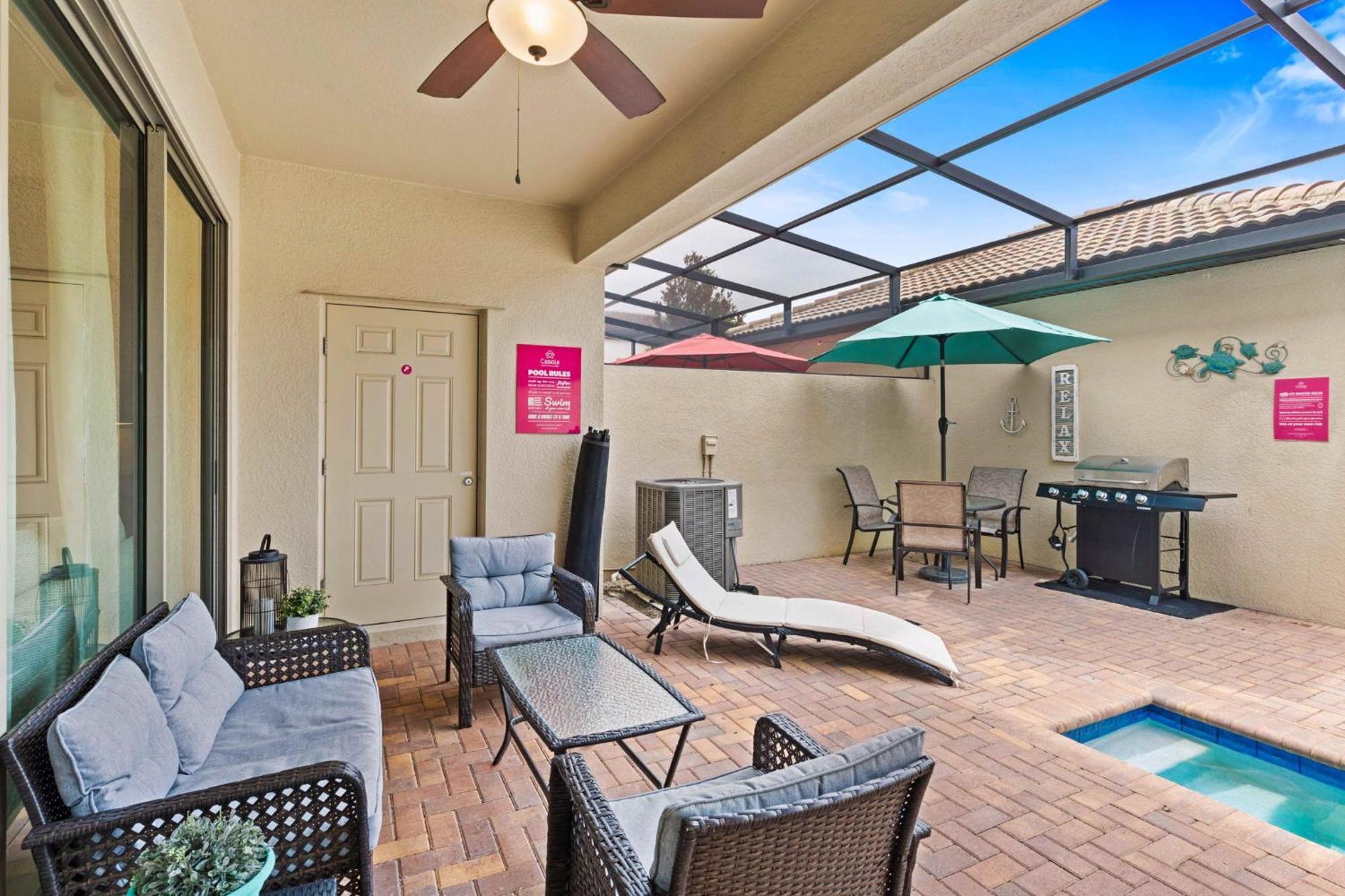 Townhome With Private Pool, Bbq & Free Waterpark Kissimmee Esterno foto